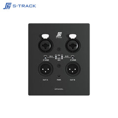 S-Track 2-Channel XLR Dante Wallplate
