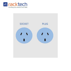 Racktech 9001-RB 5 Way Power Rail - 10A Moulded Plug