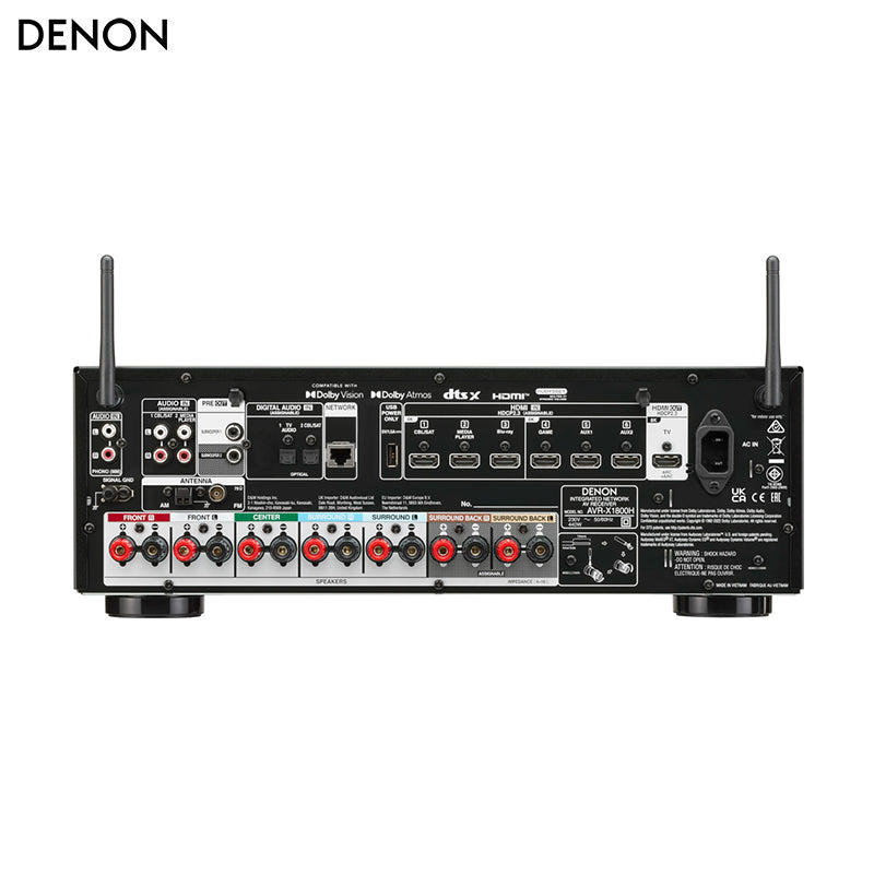 Denon 7.2ch 80W AV Receiver with Zone 2 / HEOS