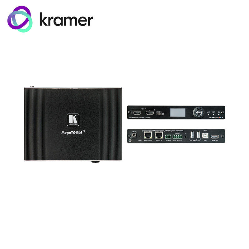Kramer HDMI / USB-C 4K AVoIP Encoder with Dante