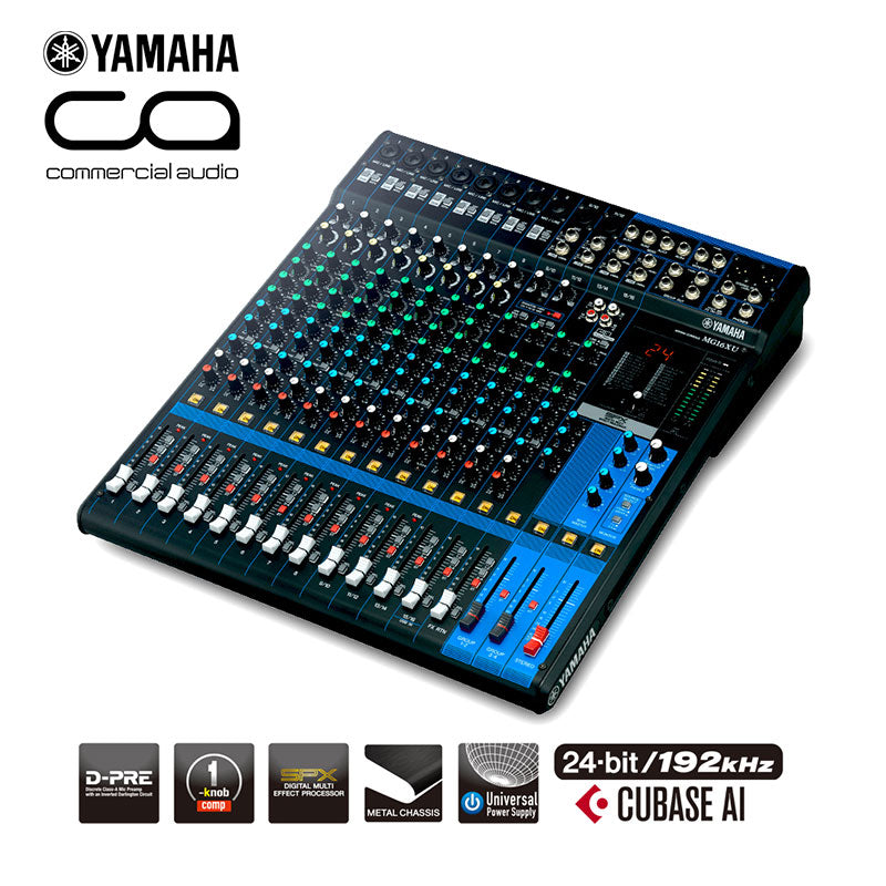 Yamaha MG16XU 16-Channel Mixing Console with SPX / USB