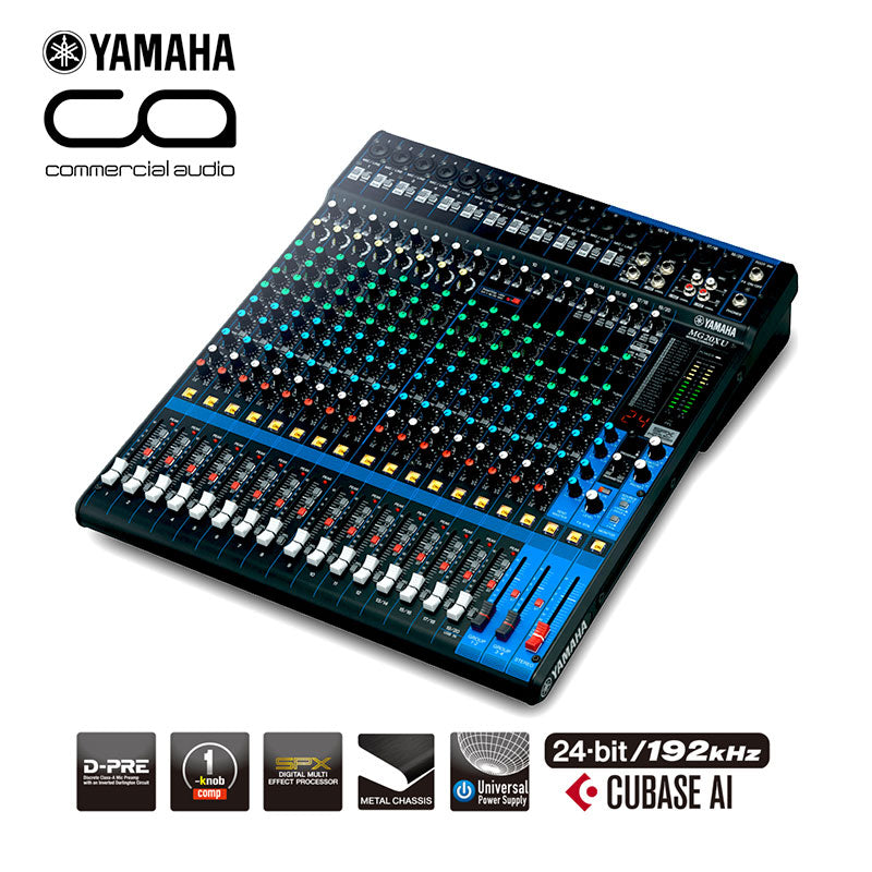 Yamaha MG20XU 20-Channel Mixing Console with SPX / USB