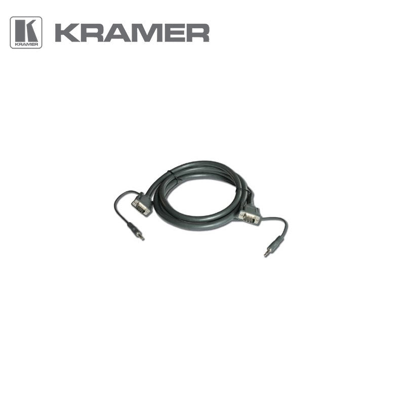 Kramer C-GMA/GMA-3 VGA-M to VGA-M & 3.5mm Stereo Audio Cable - 0.90m