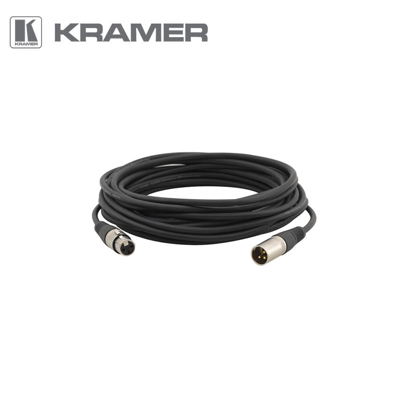 Kramer C-XLQM/XLQF-35 XLR(M) to XLR(F) Quad Style Professional Audio Cable - 10.70m