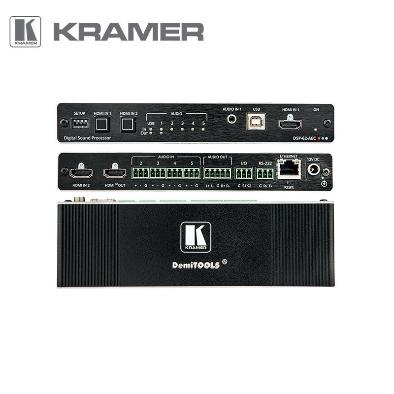 Kramer DSP-62-AEC 6x2 Audio Matrix with DSP