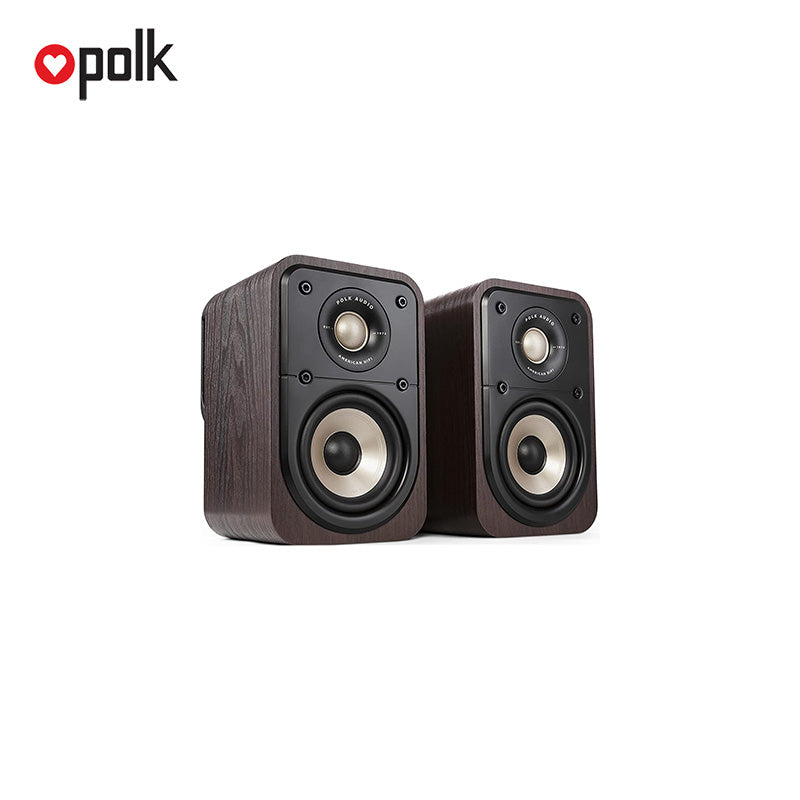 Polk ES10 4" 100W Bookshelf Speakers - Walnut (Supplied as Pairs)