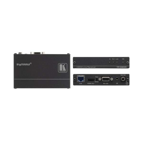 Kramer HDBaseT to HDMI Receiver, RS-232 / IR