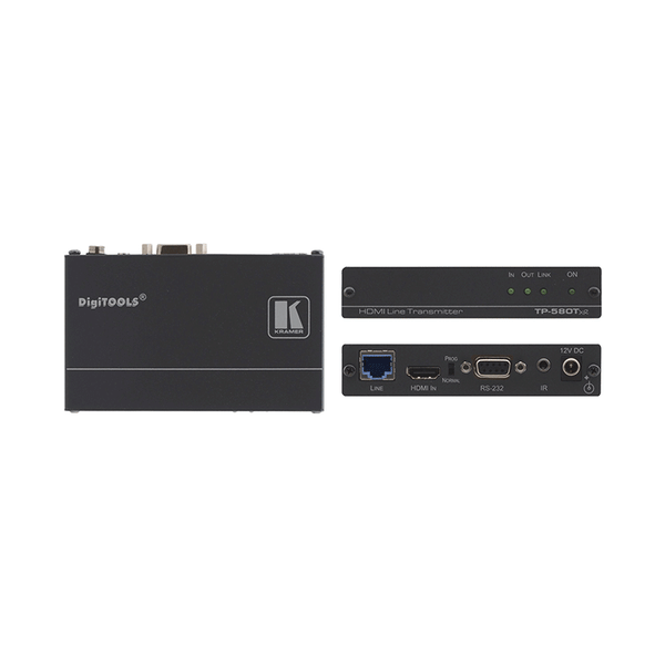 Kramer TP-580TXR 4K60 (4:2:0) HDMI to HDBaseT Transmitter with RS-232 / IR - Extended Reach