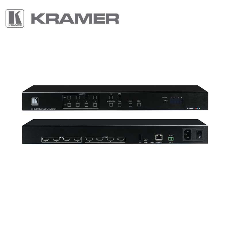 Kramer VS-44H2 4x4 HDMI Matrix Switch with Maestro – AV Quick