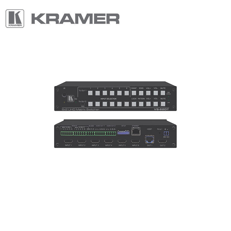 Kramer VS-62DT 6x2 HDMI / HDBaseT Matrix Switch